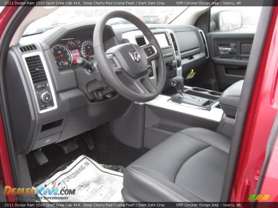 Dark Slate Gray Interior - 2011 Dodge Ram 1500 Sport Crew Cab 4x4 Photo #11