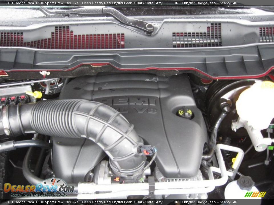 2011 Dodge Ram 1500 Sport Crew Cab 4x4 5.7 Liter HEMI OHV 16-Valve VVT MDS V8 Engine Photo #18