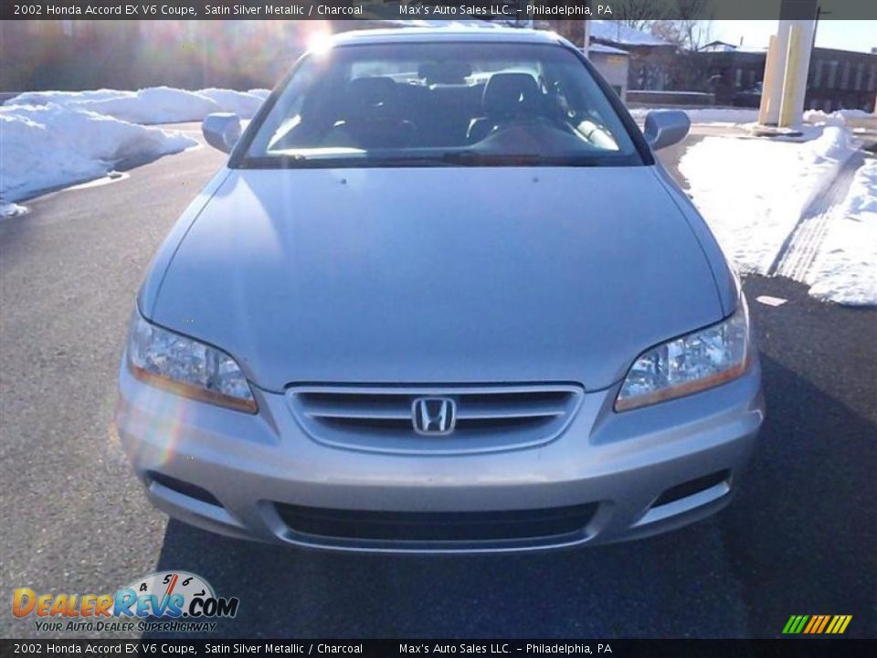 2002 Honda Accord EX V6 Coupe Satin Silver Metallic / Charcoal Photo #27