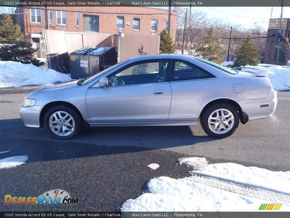 2002 Honda Accord EX V6 Coupe Satin Silver Metallic / Charcoal Photo #28