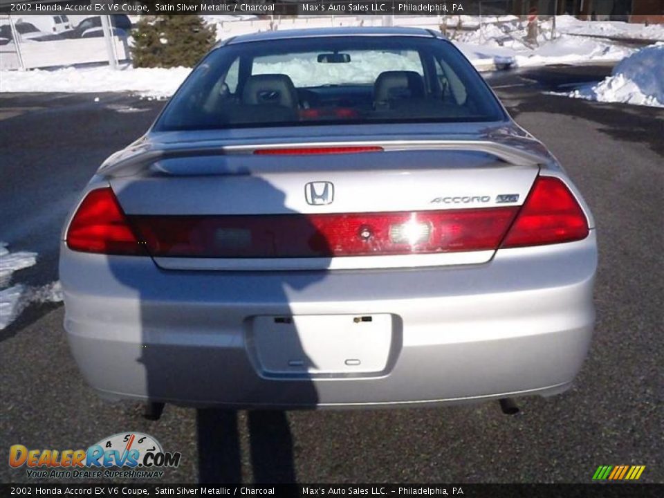 2002 Honda Accord EX V6 Coupe Satin Silver Metallic / Charcoal Photo #29