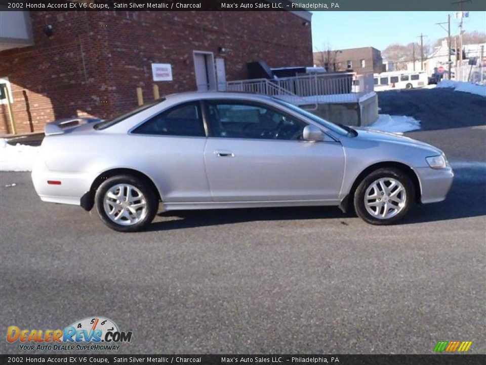 2002 Honda Accord EX V6 Coupe Satin Silver Metallic / Charcoal Photo #30