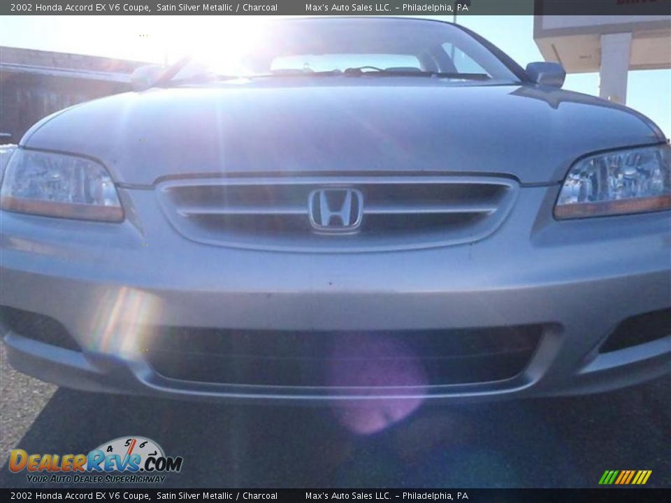 2002 Honda Accord EX V6 Coupe Satin Silver Metallic / Charcoal Photo #32