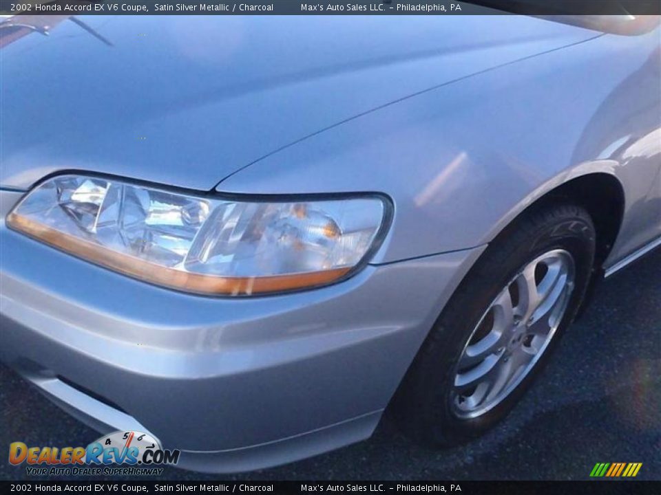 2002 Honda Accord EX V6 Coupe Satin Silver Metallic / Charcoal Photo #33