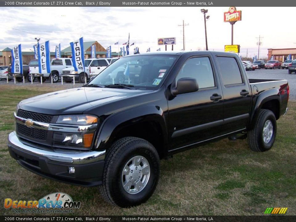 2008 Chevrolet Colorado LT Z71 Crew Cab Black / Ebony Photo #1