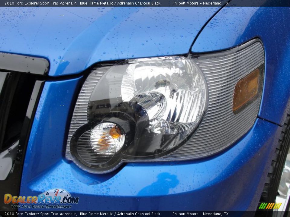 2010 Ford Explorer Sport Trac Adrenalin Blue Flame Metallic / Adrenalin Charcoal Black Photo #10