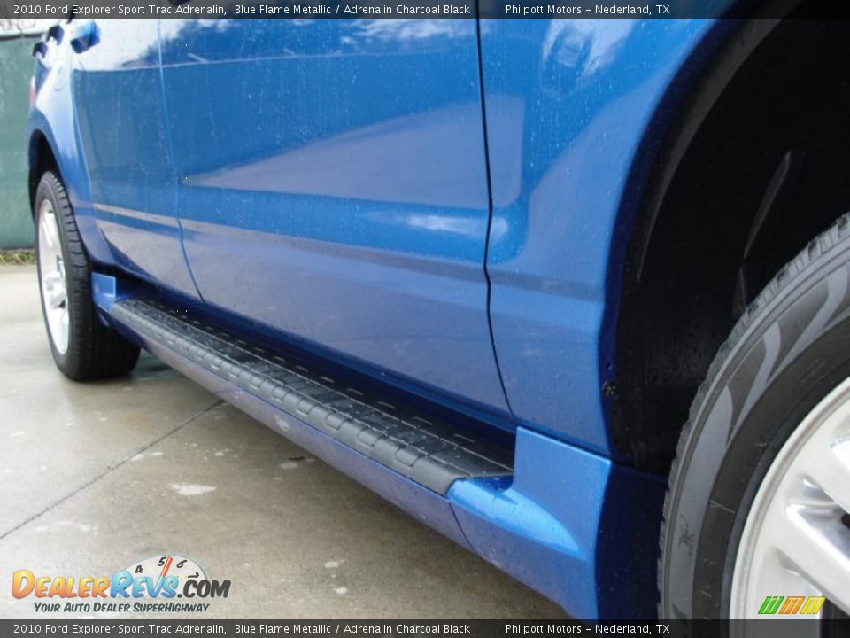 2010 Ford Explorer Sport Trac Adrenalin Blue Flame Metallic / Adrenalin Charcoal Black Photo #19