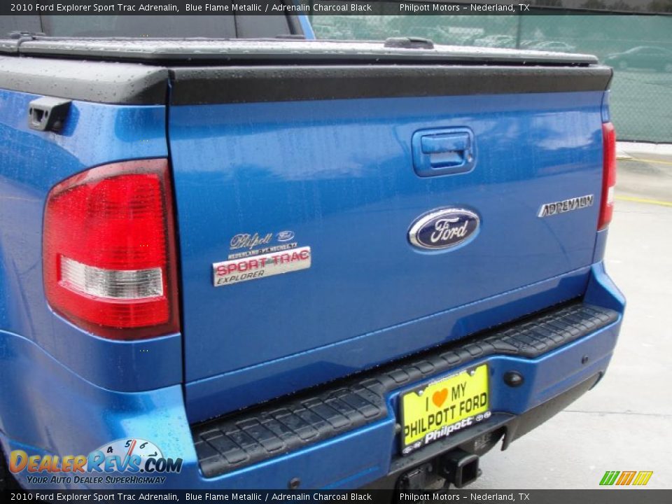 2010 Ford Explorer Sport Trac Adrenalin Blue Flame Metallic / Adrenalin Charcoal Black Photo #23