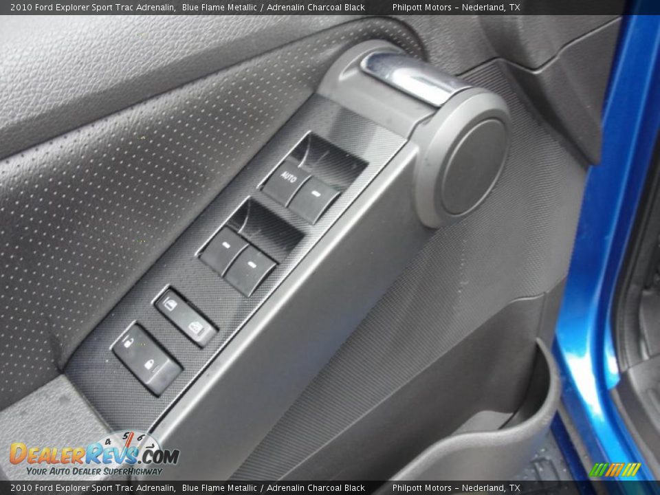 2010 Ford Explorer Sport Trac Adrenalin Blue Flame Metallic / Adrenalin Charcoal Black Photo #35