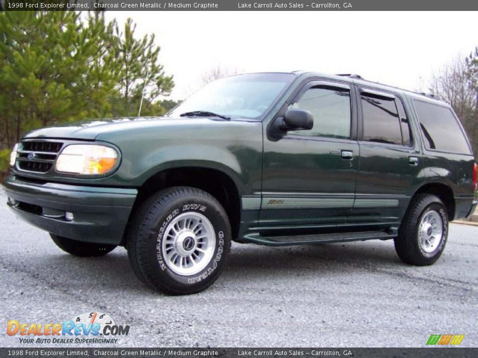 1998 Ford Explorer Limited Charcoal Green Metallic / Medium Graphite Photo #2