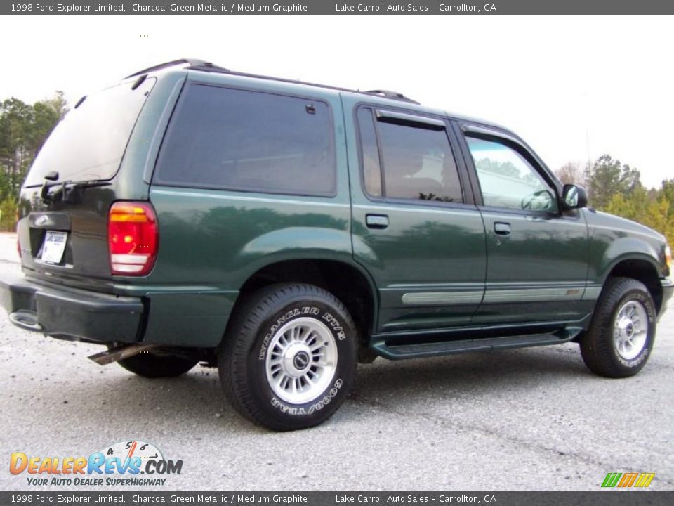 1998 Ford Explorer Limited Charcoal Green Metallic / Medium Graphite Photo #3
