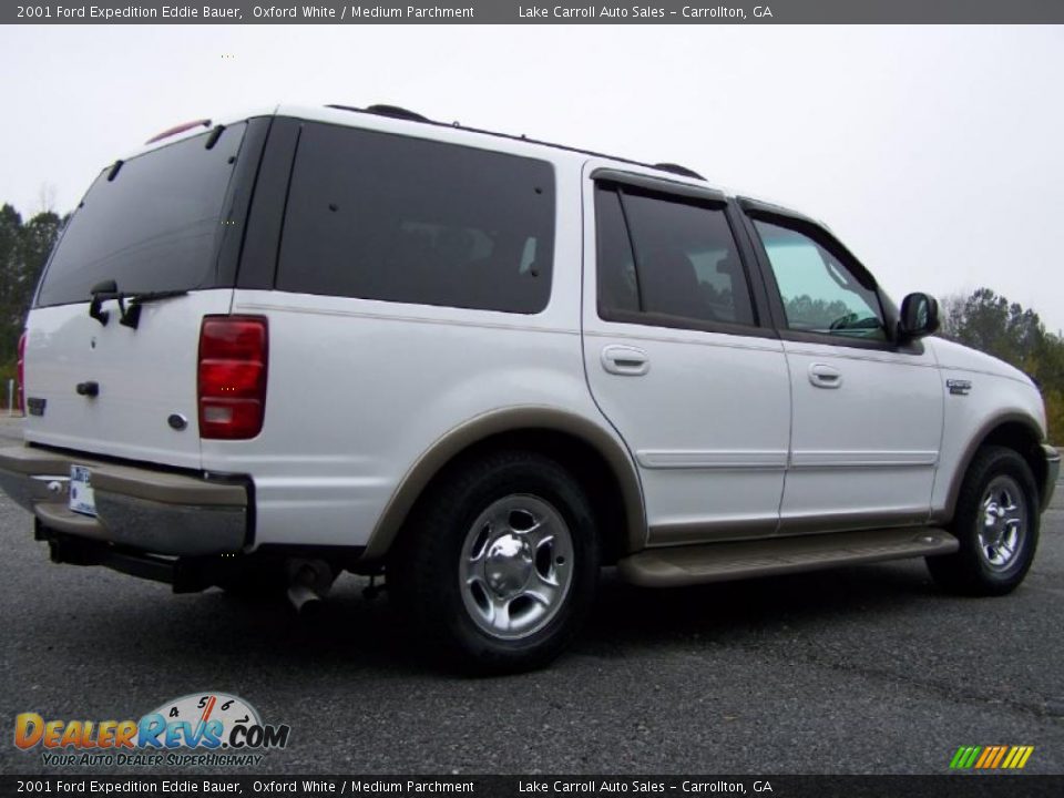 2001 Ford Expedition Eddie Bauer Oxford White / Medium Parchment Photo #3