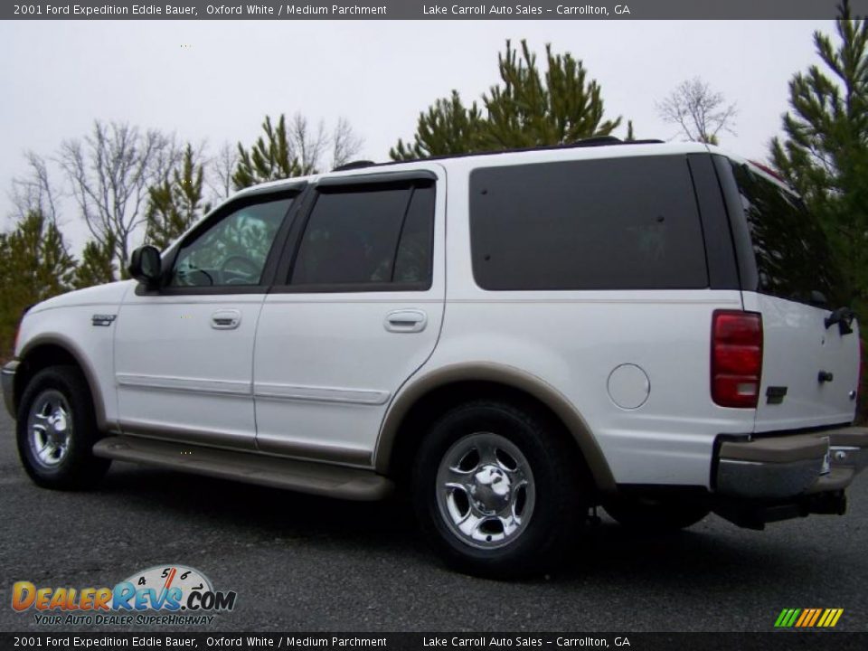 2001 Ford Expedition Eddie Bauer Oxford White / Medium Parchment Photo #4