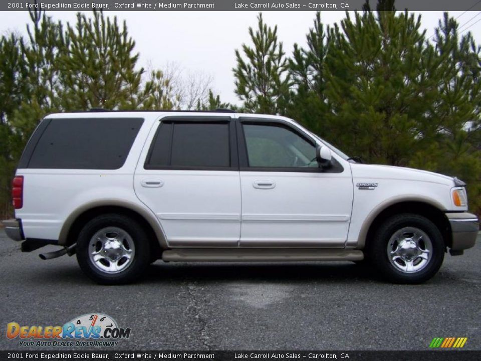 2001 Ford Expedition Eddie Bauer Oxford White / Medium Parchment Photo #11