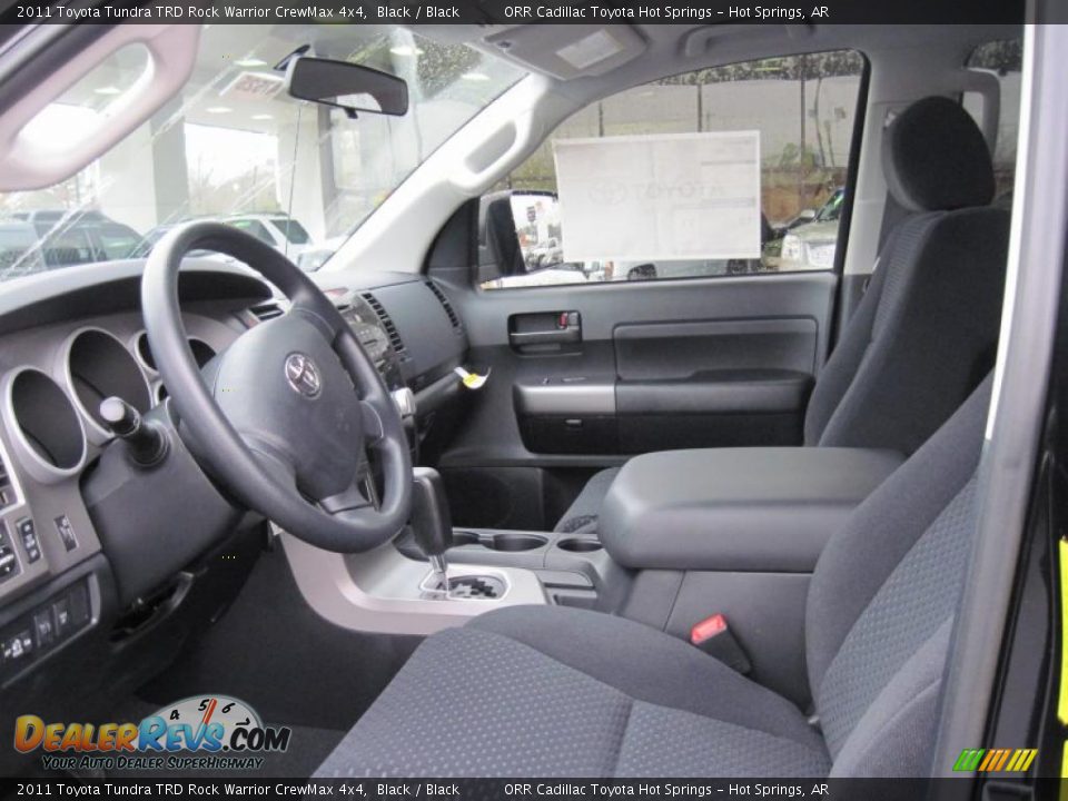 Black Interior - 2011 Toyota Tundra TRD Rock Warrior CrewMax 4x4 Photo #10