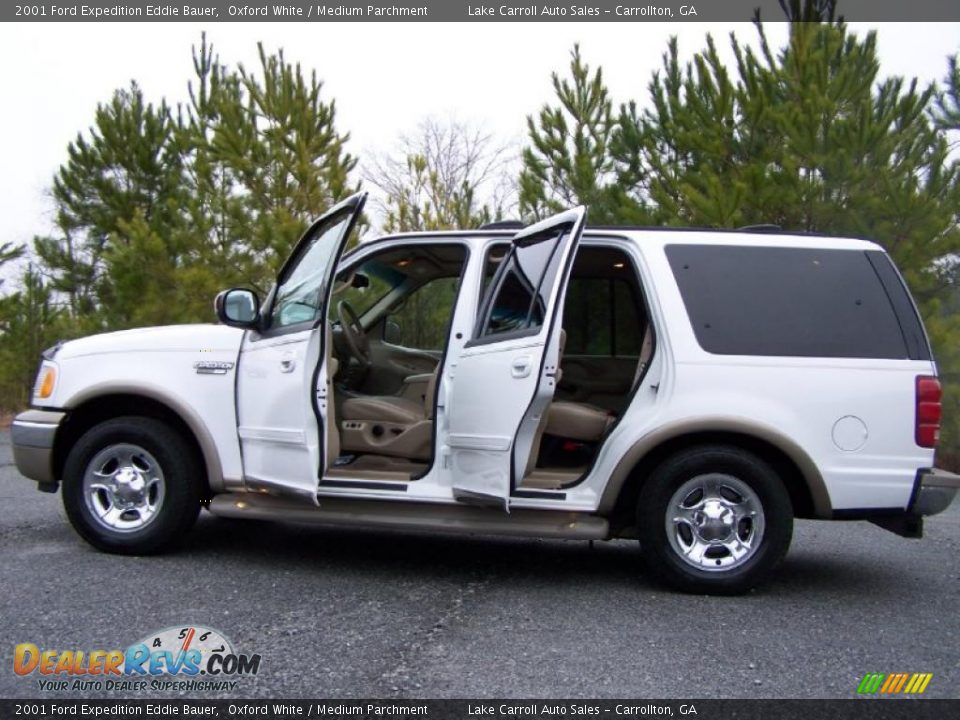 2001 Ford Expedition Eddie Bauer Oxford White / Medium Parchment Photo #14