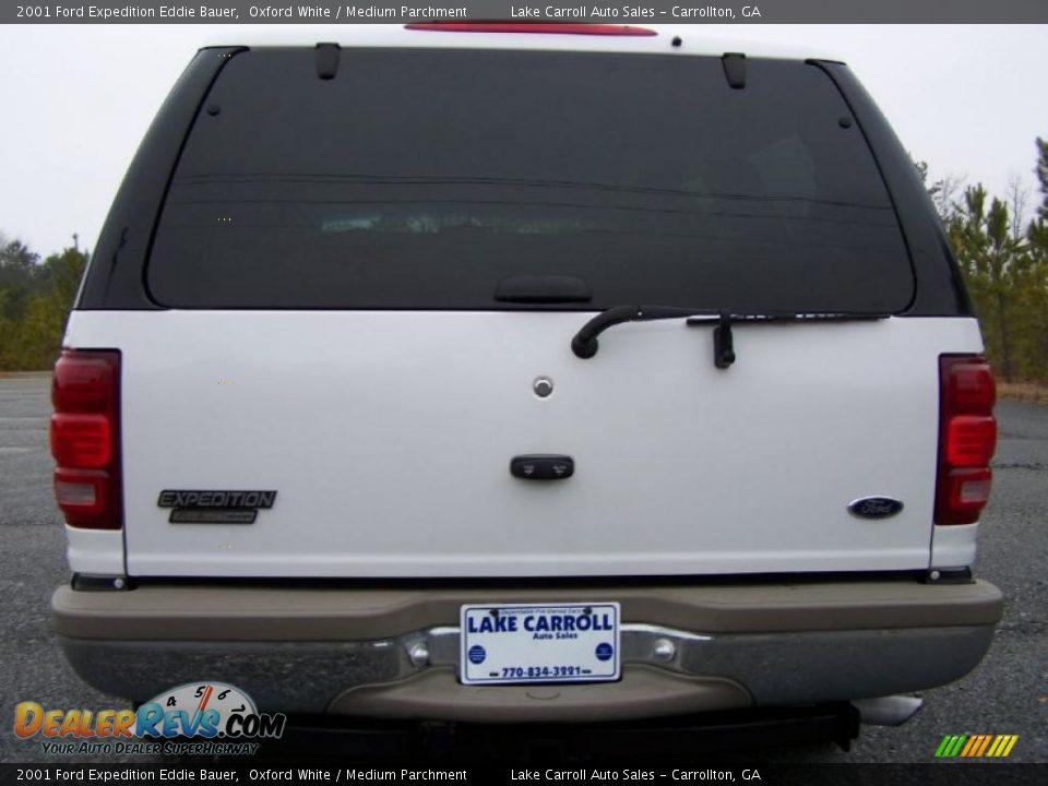 2001 Ford Expedition Eddie Bauer Oxford White / Medium Parchment Photo #16