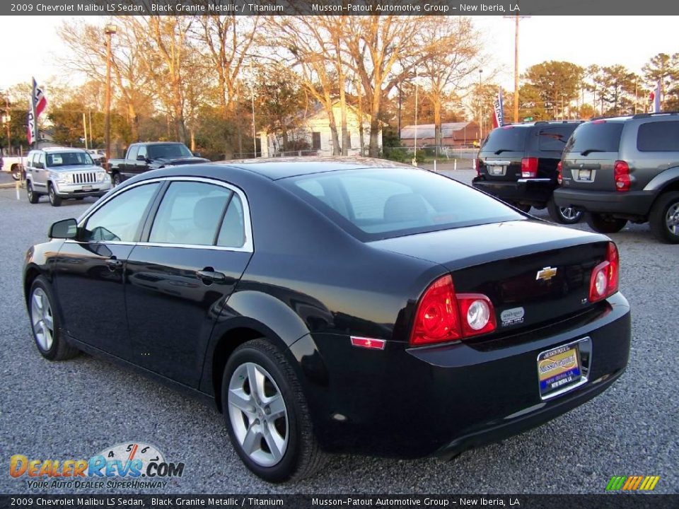 2009 Chevrolet Malibu LS Sedan Black Granite Metallic / Titanium Photo #5