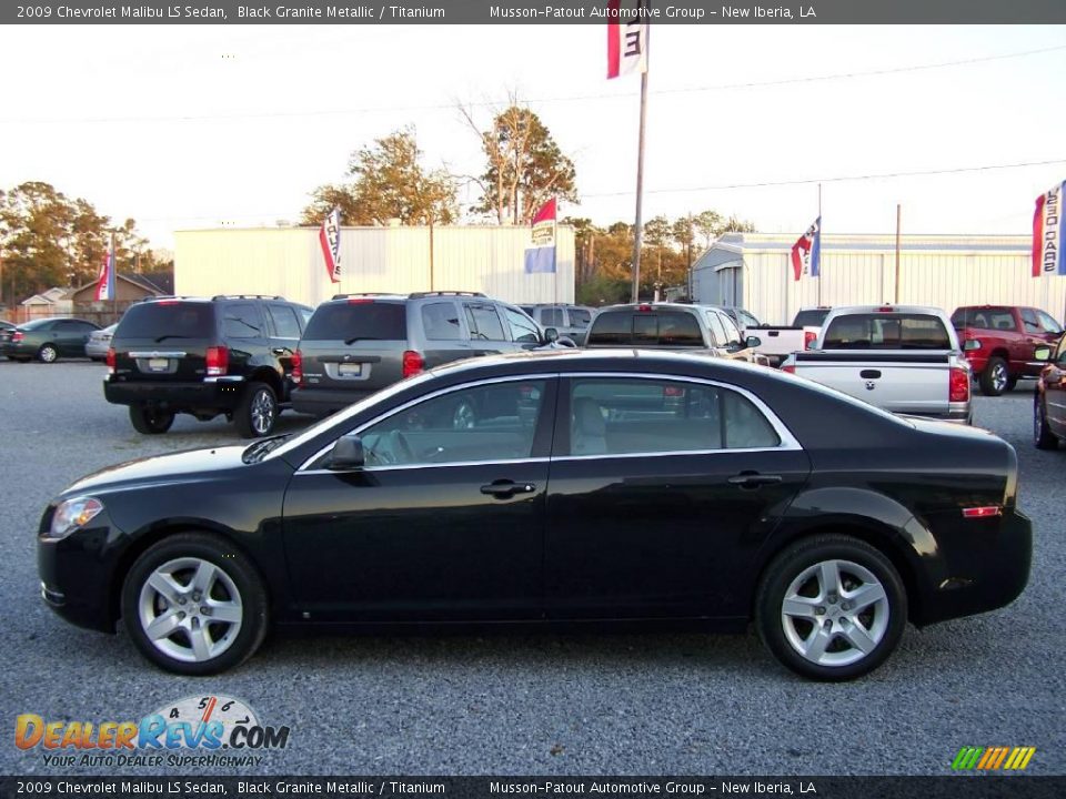 2009 Chevrolet Malibu LS Sedan Black Granite Metallic / Titanium Photo #6