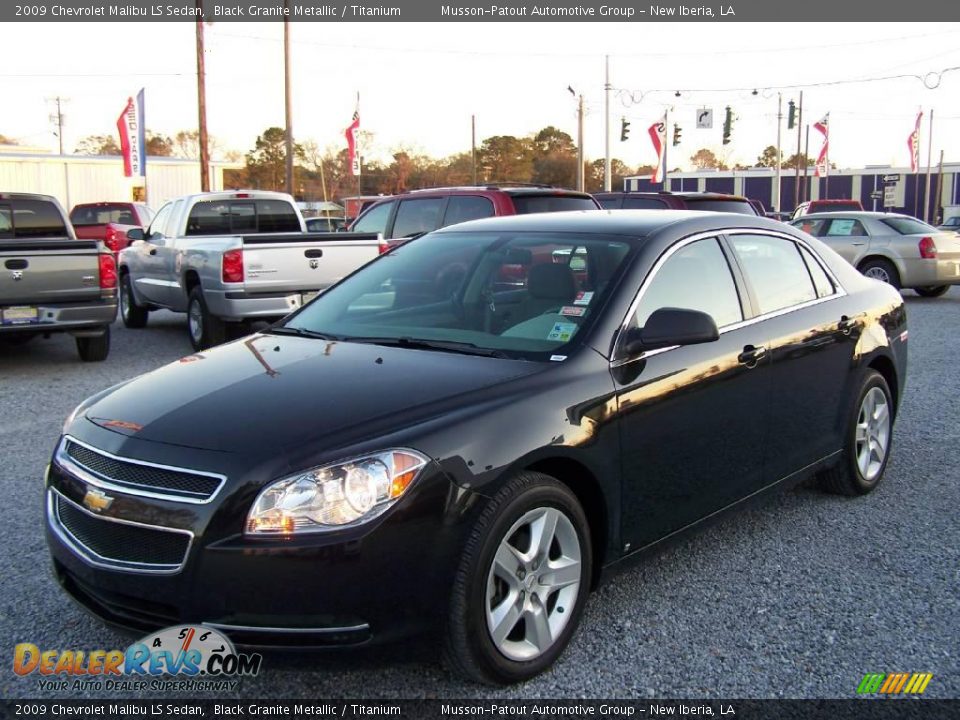 2009 Chevrolet Malibu LS Sedan Black Granite Metallic / Titanium Photo #7