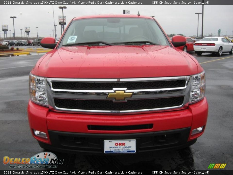 2011 Chevrolet Silverado 1500 LTZ Crew Cab 4x4 Victory Red / Dark Cashmere/Light Cashmere Photo #2