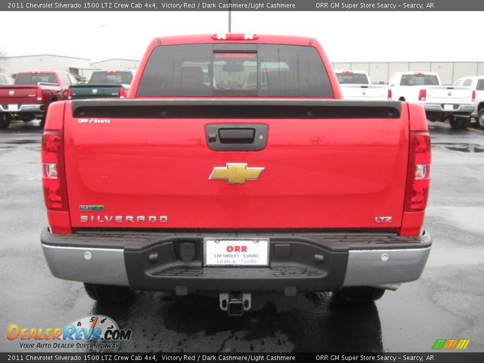 2011 Chevrolet Silverado 1500 LTZ Crew Cab 4x4 Victory Red / Dark Cashmere/Light Cashmere Photo #6