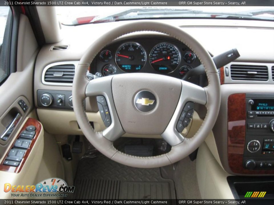 2011 Chevrolet Silverado 1500 LTZ Crew Cab 4x4 Steering Wheel Photo #9