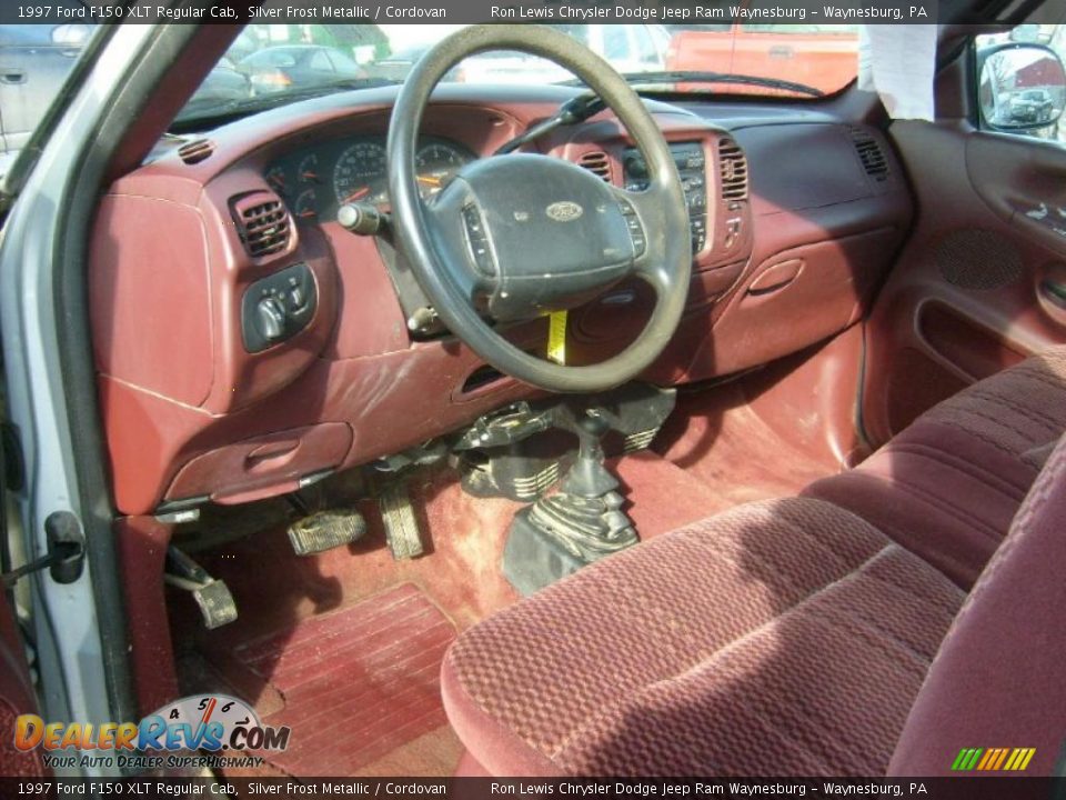 Red Interior 1997 Ford F150 Xlt Regular Cab Photo 11