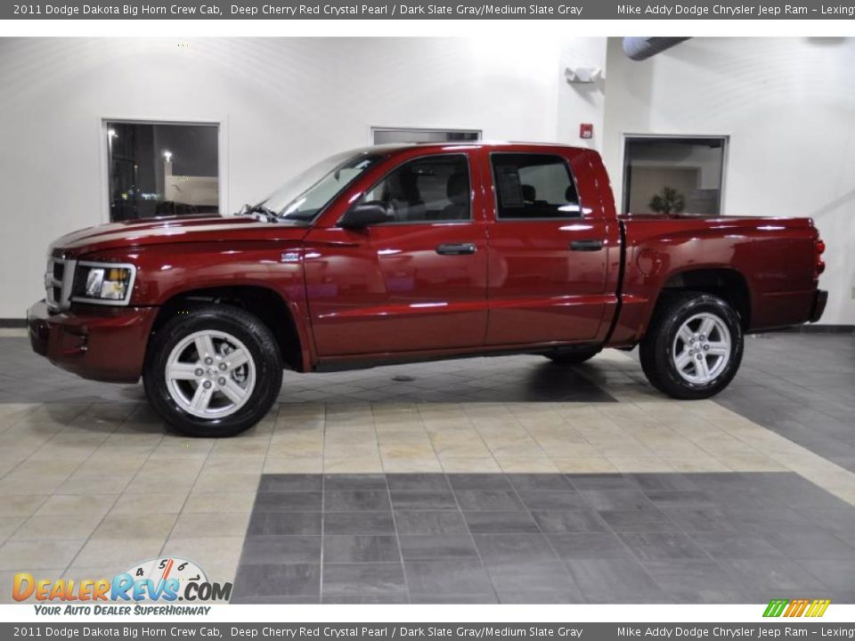 2011 Dodge Dakota Big Horn Crew Cab Deep Cherry Red Crystal Pearl / Dark Slate Gray/Medium Slate Gray Photo #1