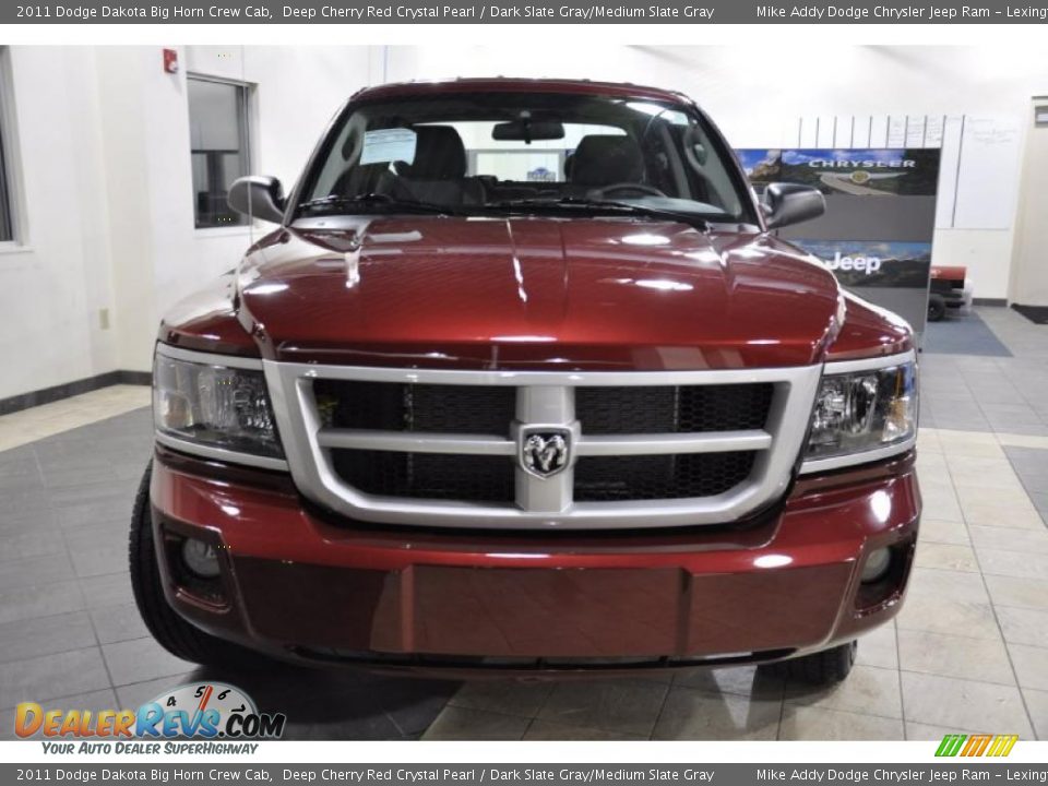 2011 Dodge Dakota Big Horn Crew Cab Deep Cherry Red Crystal Pearl / Dark Slate Gray/Medium Slate Gray Photo #3