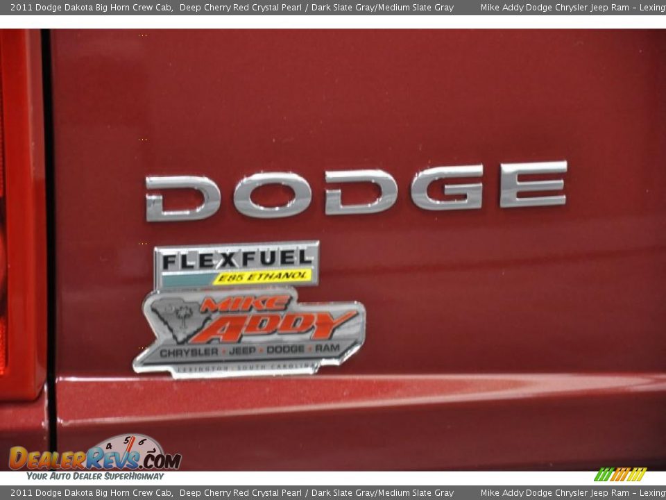 2011 Dodge Dakota Big Horn Crew Cab Deep Cherry Red Crystal Pearl / Dark Slate Gray/Medium Slate Gray Photo #8