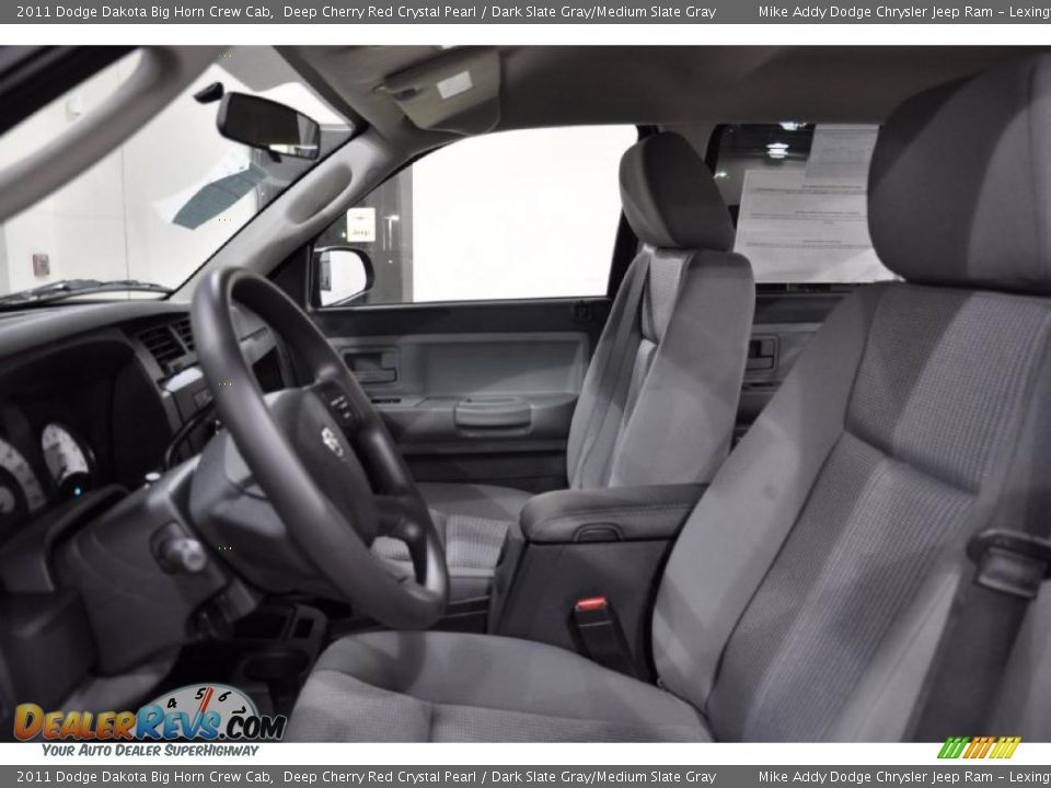 2011 Dodge Dakota Big Horn Crew Cab Deep Cherry Red Crystal Pearl / Dark Slate Gray/Medium Slate Gray Photo #12