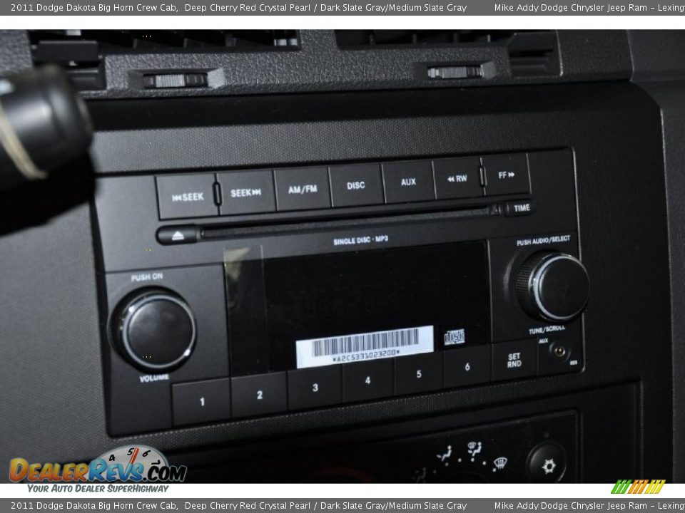 2011 Dodge Dakota Big Horn Crew Cab Deep Cherry Red Crystal Pearl / Dark Slate Gray/Medium Slate Gray Photo #14
