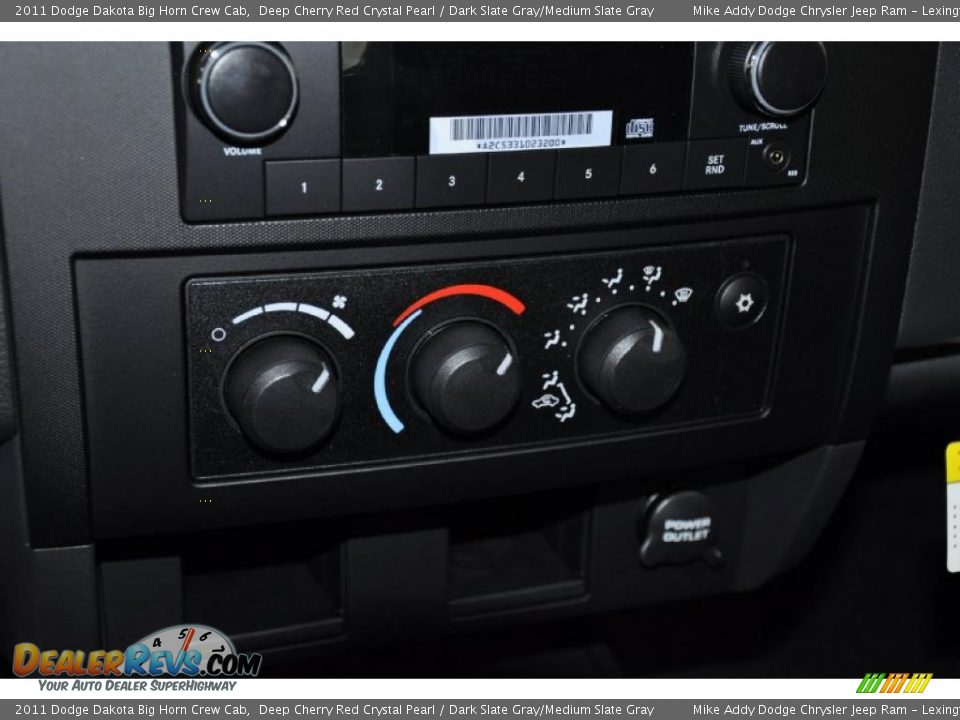2011 Dodge Dakota Big Horn Crew Cab Deep Cherry Red Crystal Pearl / Dark Slate Gray/Medium Slate Gray Photo #15