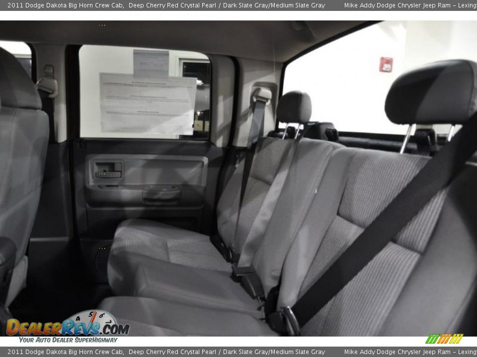 2011 Dodge Dakota Big Horn Crew Cab Deep Cherry Red Crystal Pearl / Dark Slate Gray/Medium Slate Gray Photo #17