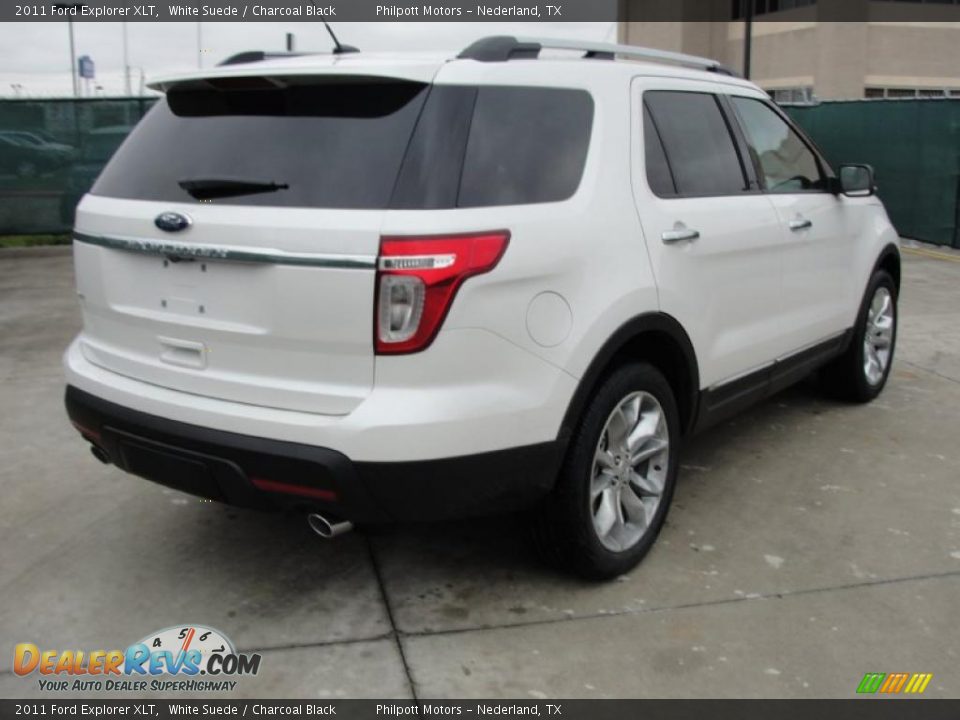 White Suede 2011 Ford Explorer XLT Photo #3