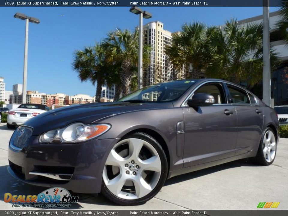 2009 Jaguar XF Supercharged Pearl Grey Metallic / Ivory/Oyster Photo #1