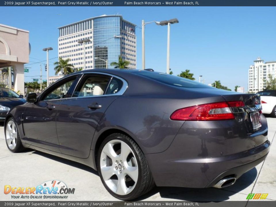 2009 Jaguar XF Supercharged Pearl Grey Metallic / Ivory/Oyster Photo #5