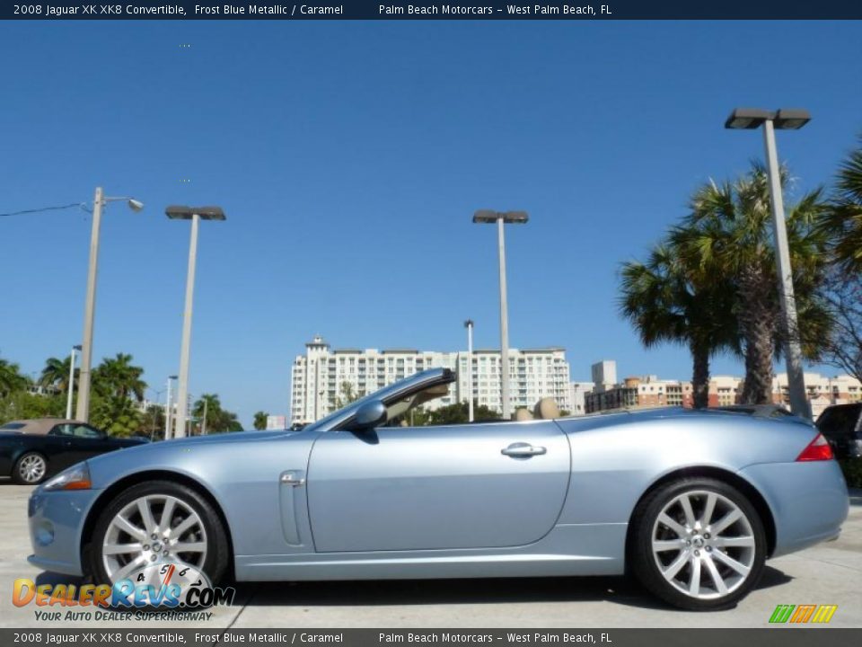 Frost Blue Metallic 2008 Jaguar XK XK8 Convertible Photo #4
