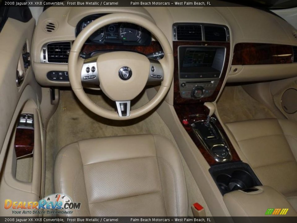 Caramel Interior - 2008 Jaguar XK XK8 Convertible Photo #13