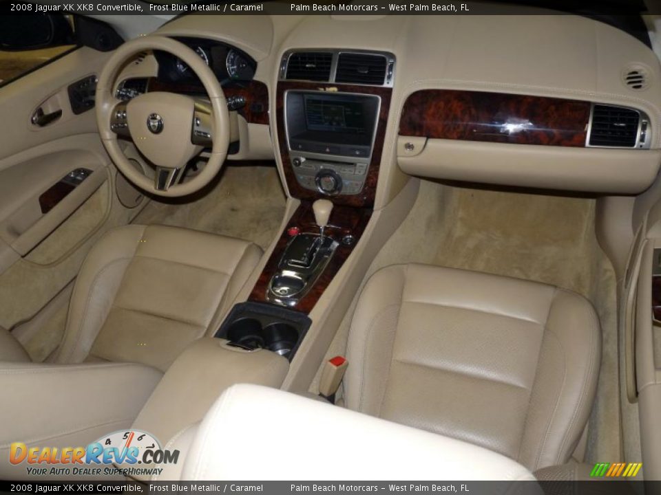 Caramel Interior - 2008 Jaguar XK XK8 Convertible Photo #15