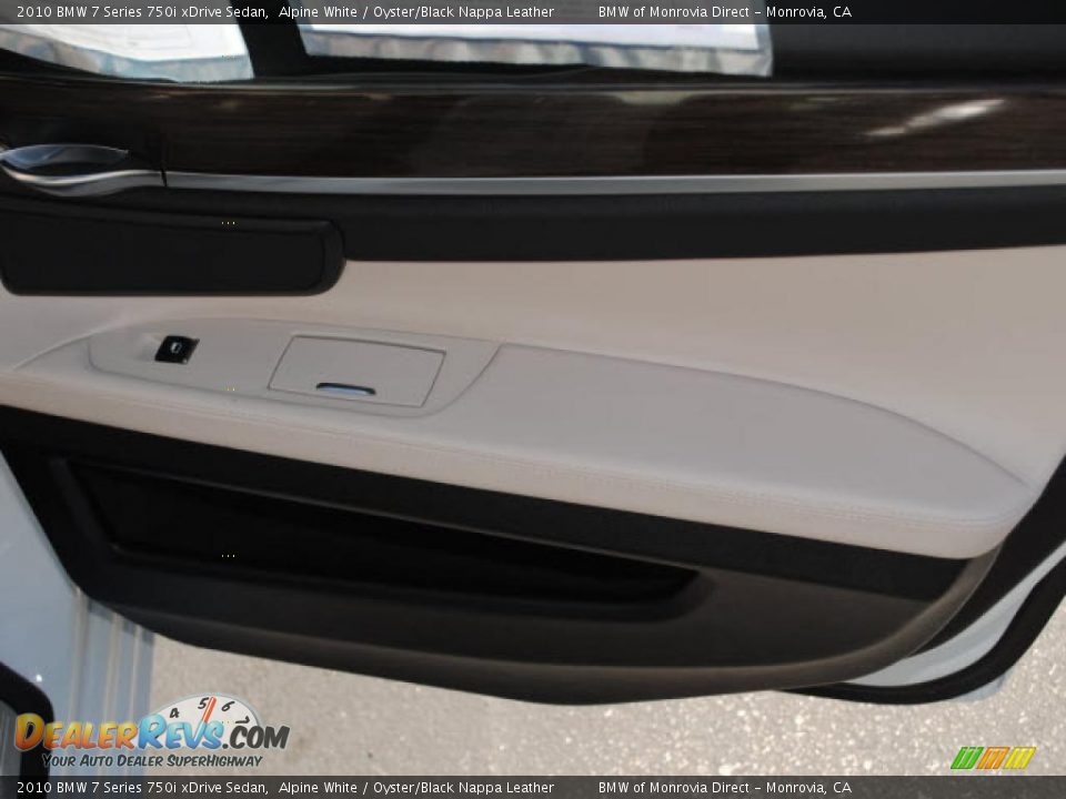 2010 BMW 7 Series 750i xDrive Sedan Alpine White / Oyster/Black Nappa Leather Photo #6
