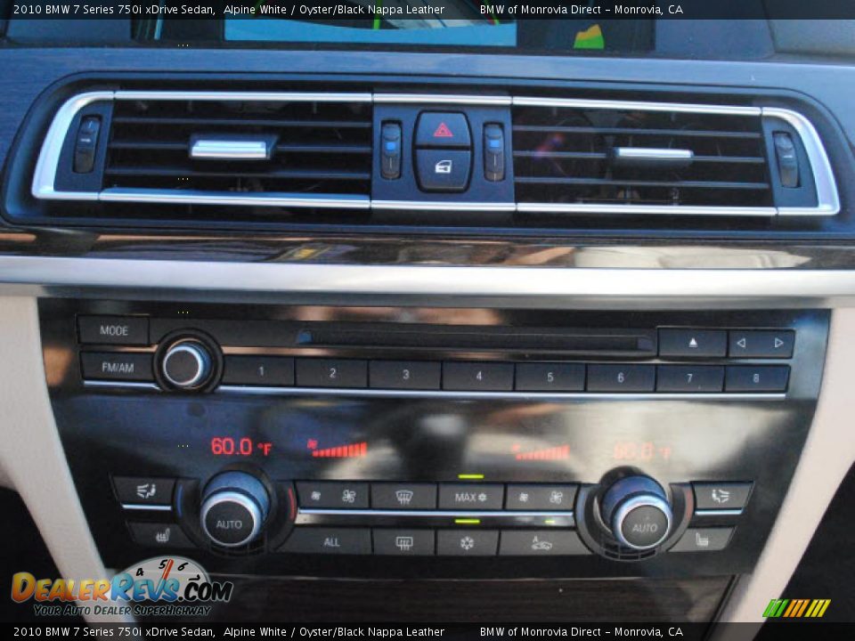 Controls of 2010 BMW 7 Series 750i xDrive Sedan Photo #21