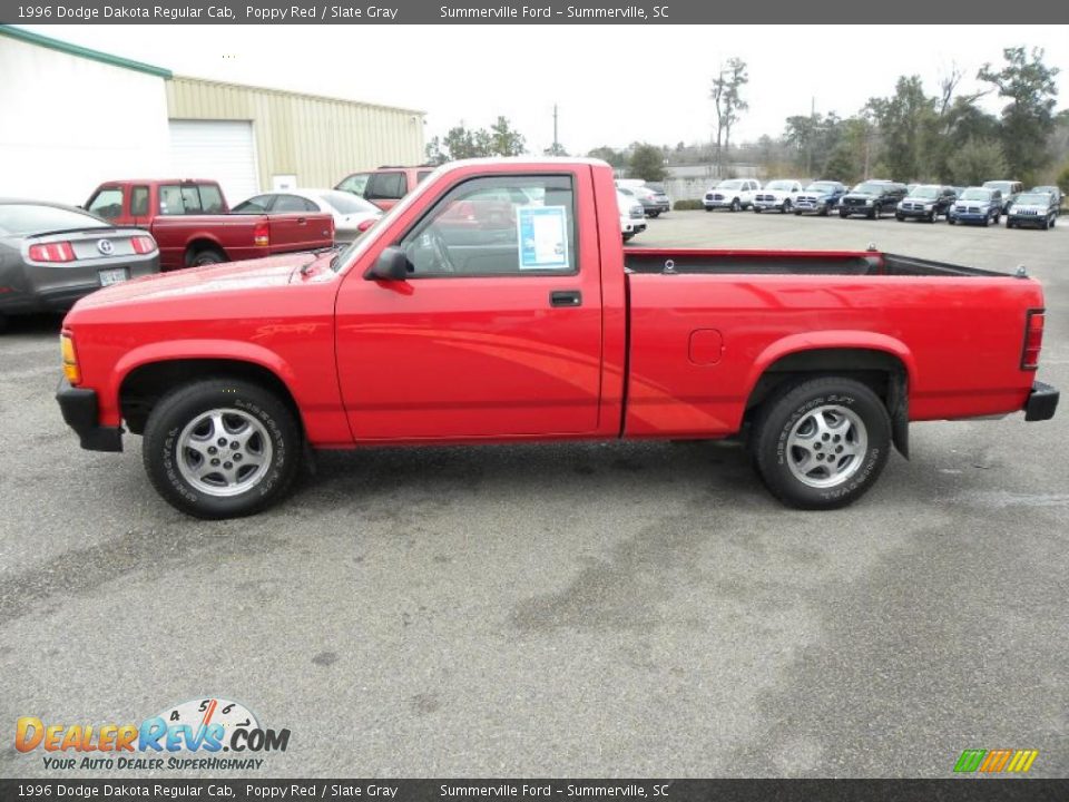 Poppy Red 1996 Dodge Dakota Regular Cab Photo #2