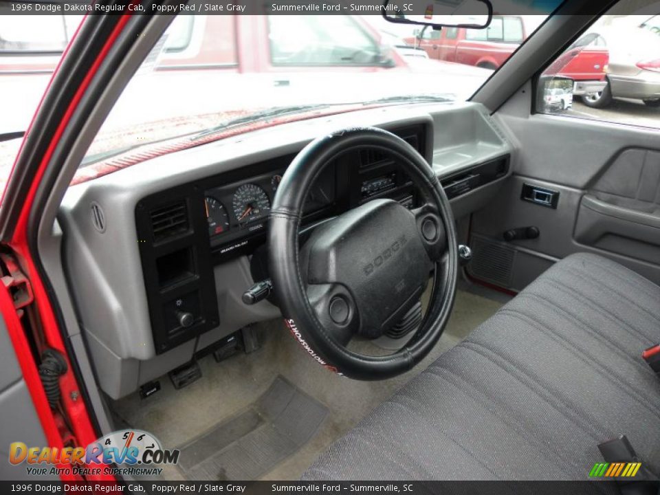 Slate Gray Interior - 1996 Dodge Dakota Regular Cab Photo #3