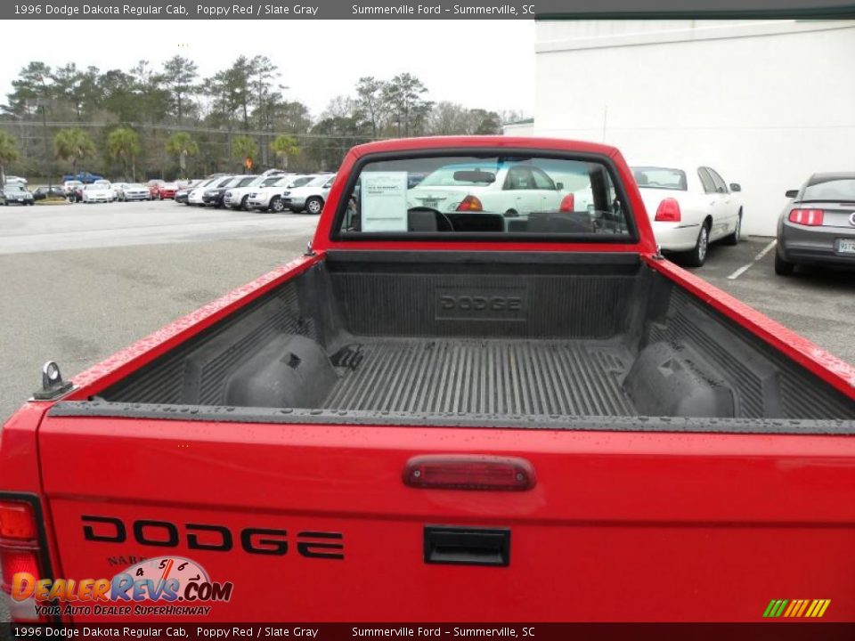 1996 Dodge Dakota Regular Cab Poppy Red / Slate Gray Photo #10