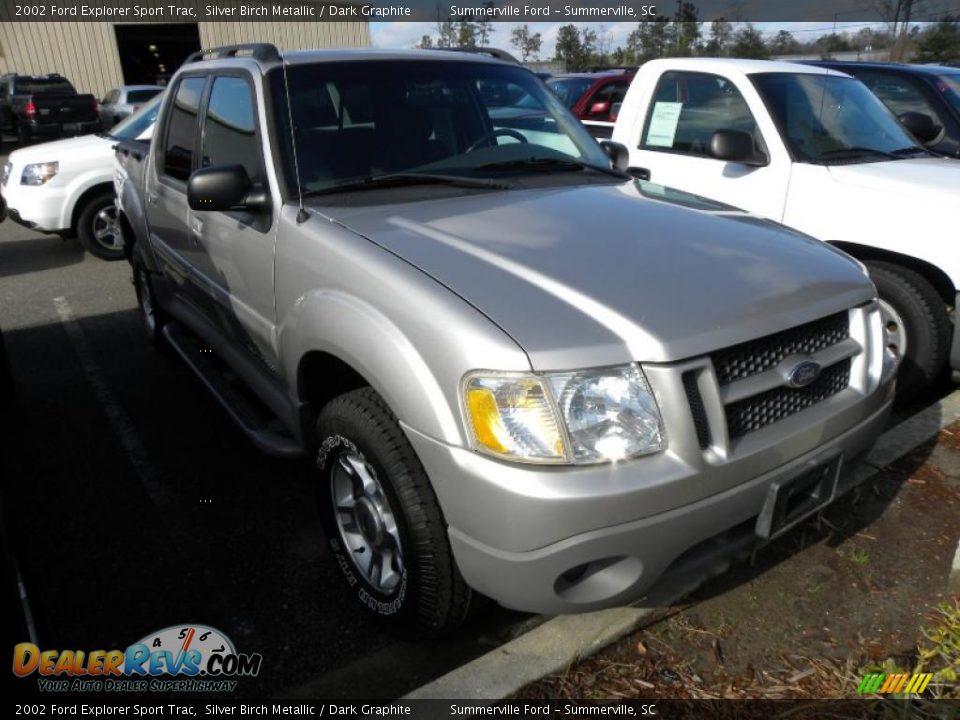 2002 Ford Explorer Sport Trac Silver Birch Metallic / Dark Graphite Photo #1