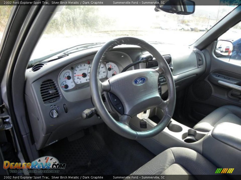 2002 Ford Explorer Sport Trac Silver Birch Metallic / Dark Graphite Photo #4