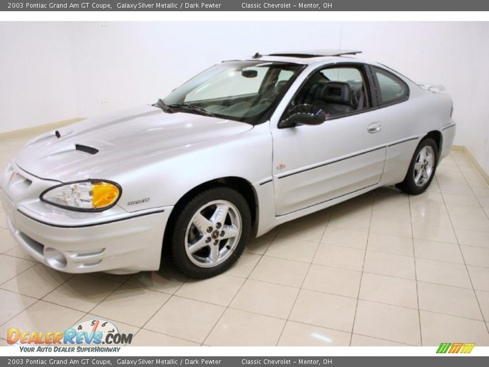 2003 Pontiac Grand Am GT Coupe Galaxy Silver Metallic / Dark Pewter Photo #3