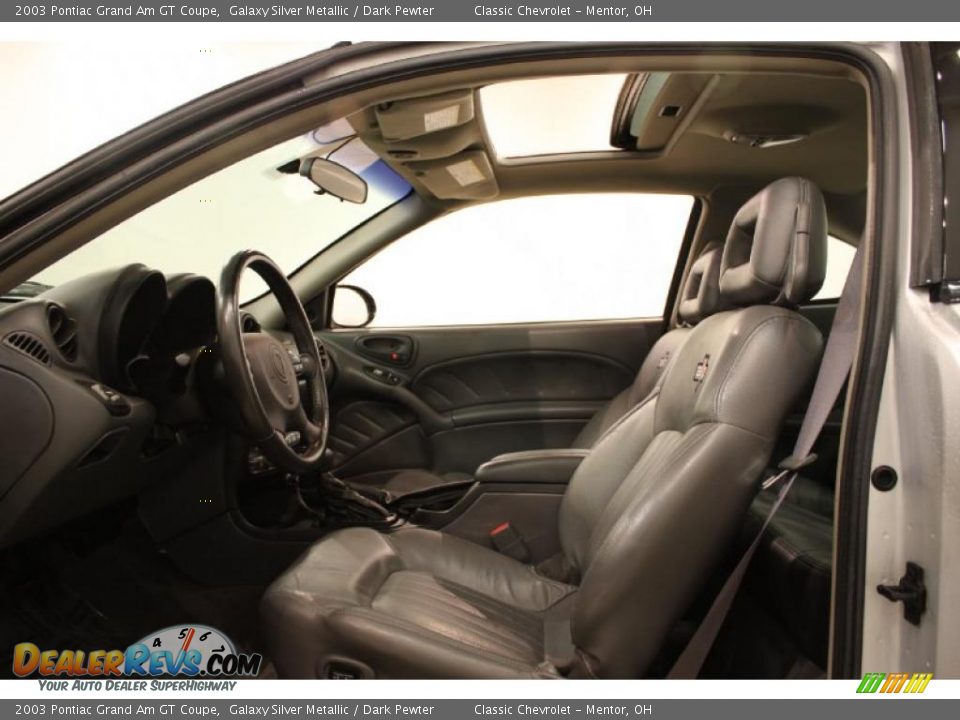 Dark Pewter Interior - 2003 Pontiac Grand Am GT Coupe Photo #5